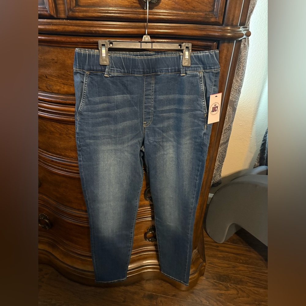 Juicy Couture Dark Blue Denim Joggers NWT